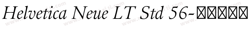 Helvetica Neue LT Std 56字体转换